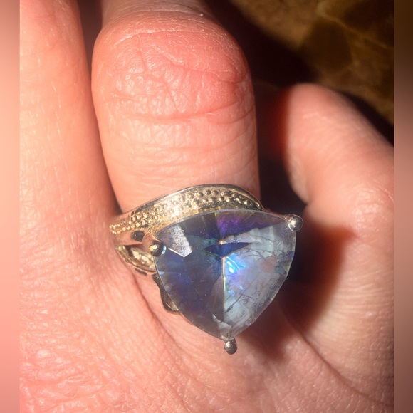 925 fire topaz size 8 - Picture 6 of 16